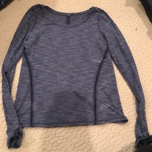 Blue/ purple Lulu lemon workout long sleeve